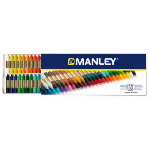2.1 - CERAS MANLEY COLORES SURTIDOS - PACK 50