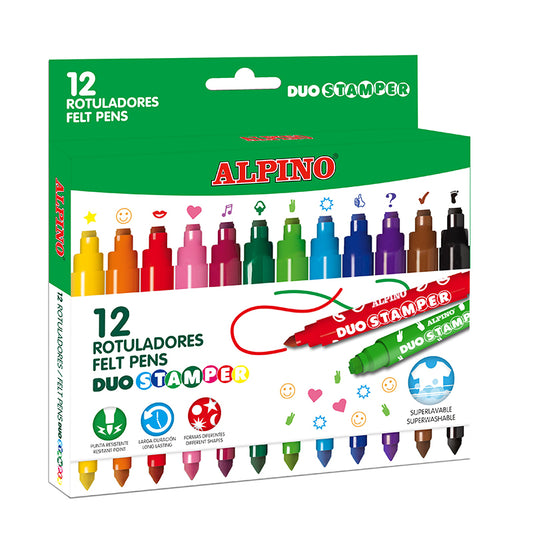 18 - ESTUCHE ROTULADORES DUO STAMPER -PACK 12