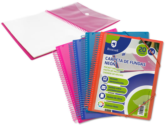 1.12 - LIBRETA CON 20 FUNDAS Y SOBRE PORTA DOCUMETOS
