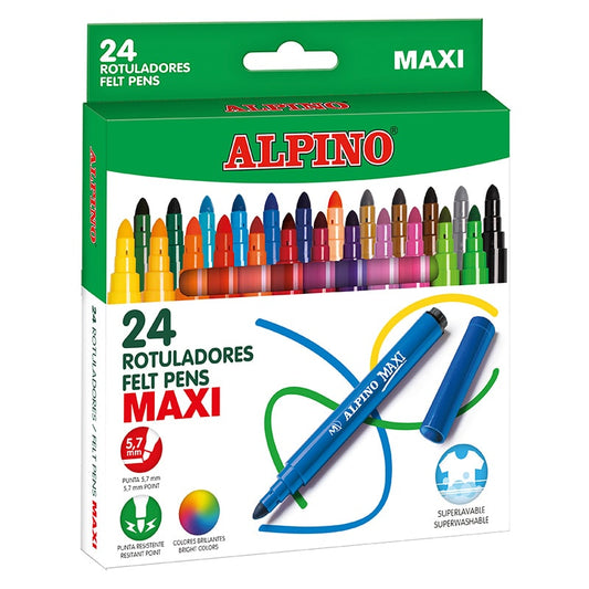 17.1 - ESTUCHE ROTULADORES GRUESOS MAXI - PACK 24