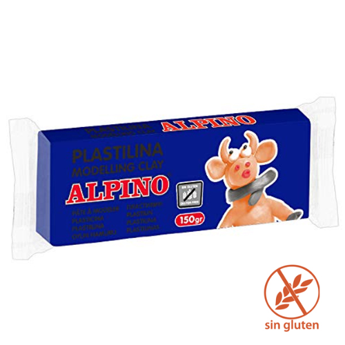 9.3 - PLASTILINA ALPINO 150GR AZUL OSCURO - 1 UNIDAD