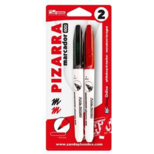10.2 - PACK ROTULADORES PIZARRA NEGRO/ROJO