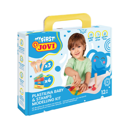 MY FIRST PLASTILINA Baby Mi primer kit de modelaje con estampadores de madera