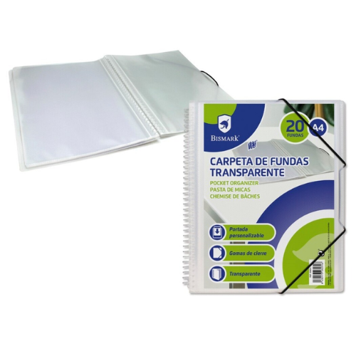 1.21 - CARPETA 20 FUNDAS BISMARK BLANCA