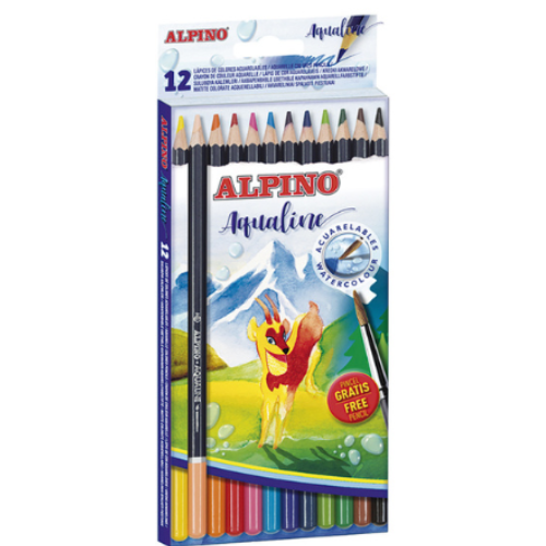 4 - LÁPICES MADERA ALPINO ACUARELABLES - PACK 12
