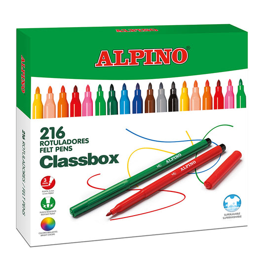 16 - ECONOMY ROTULADORES ALPINO (12X18UDS) -PACK 216