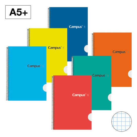 2.19- LIBRETA ANILLA PEQUEÑA A5, CUADRADOS, AZUL OSCURO