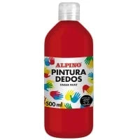 2.6 - PINTURA DEDOS ROJA ALPINO - 500ML