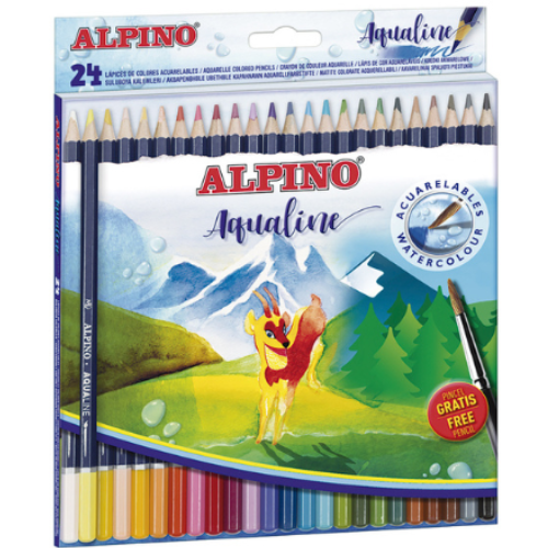 4.1 - LÁPICES MADERA ALPINO ACUARELABLES - PACK 24