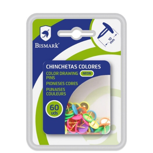 5.2 - CHINCHETAS COLORES - PACK 60