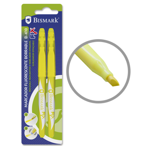 4 - SUBRAYADOR FINO BISMARK - PACK 2 AMARILLO-AMARILLO