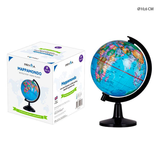 1 - BOLA DEL MUNDO - DIAMETRO 10,6CM