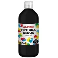 2.1 - PINTURA DEDOS NEGRA ALPINO - 500ML