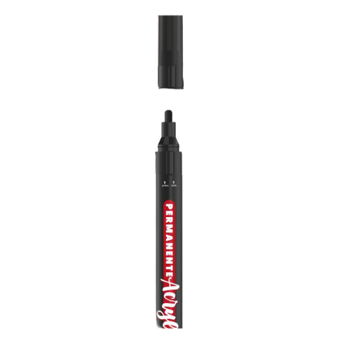 9.1 - PERMANENTE ACRILICO NEGRO