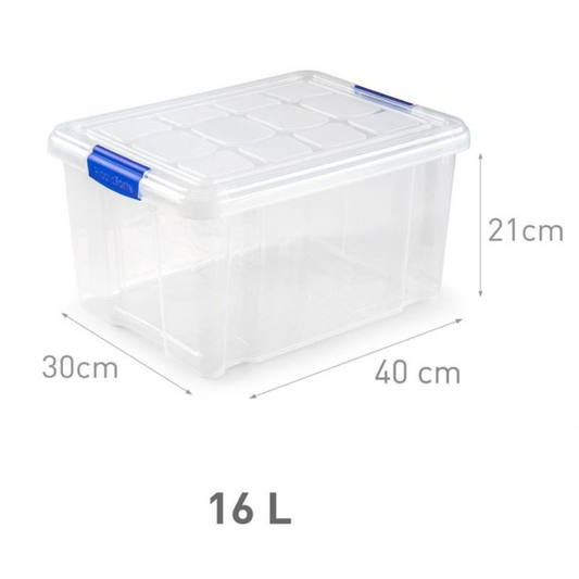 2.2 - CAJA PLÁSTICO TRANSPARENTE 16L