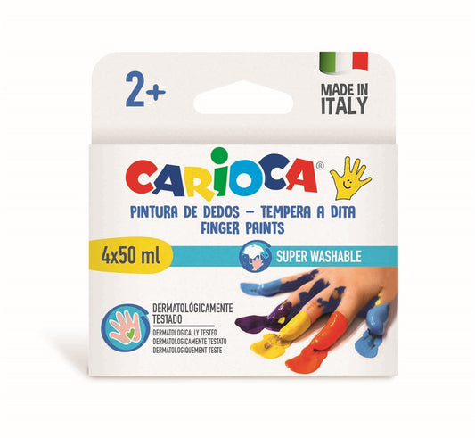 2 - CARIOCA TEMPERA DEDOS  - PACK 4X50ML