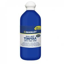9.3 -  TÉMPERA PREPARADA MANLEY 500ML AZUL OCURO