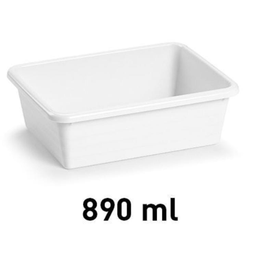 4 - CAJA BLANCO PLÁSTICO 890 ML
