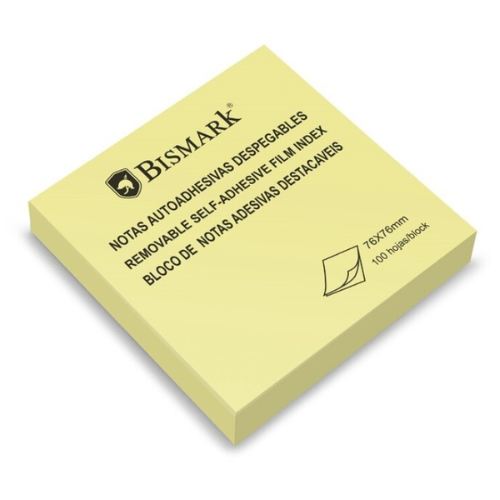 2 - POST-IT ADHESIVO 76X76 AMARILLO - PACK 100