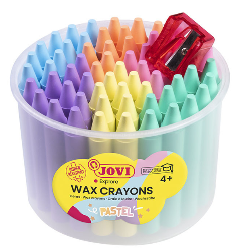 1.2 - CERAS PASTEL MAS SACAPUNTAS JOVI - PACK 60