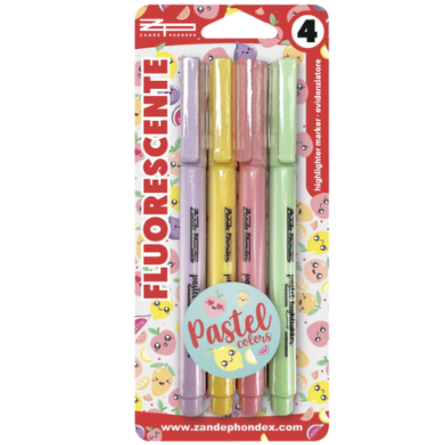 10 - SUBRAYADOR PASTEL FINO - PACK 4