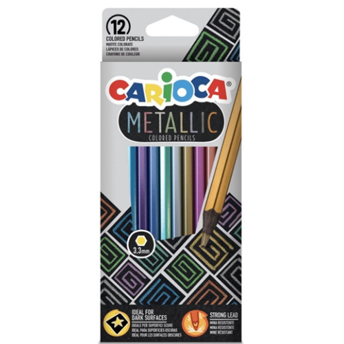 1.12 - LÁPICES MADERA ALPINO METALLIC - PACK 12
