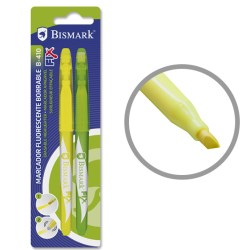 4.3 - SUBRAYADOR FINO BISMARK - PACK 2 AMARILLO-VERDE