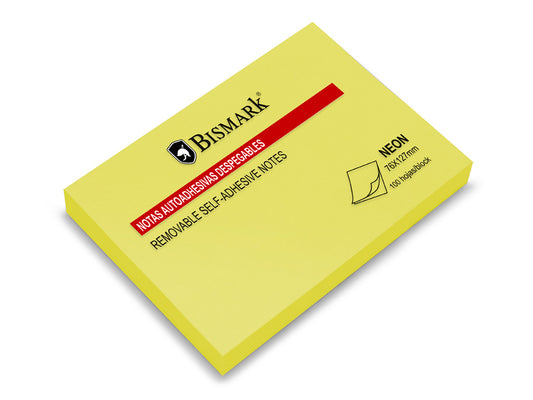 2.2 - BLOC NOTAS ADHESIVO AMARILLO