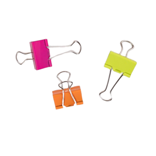 4.1 - PACK 5 PINZA METÁLICA COLOR 25 MM
