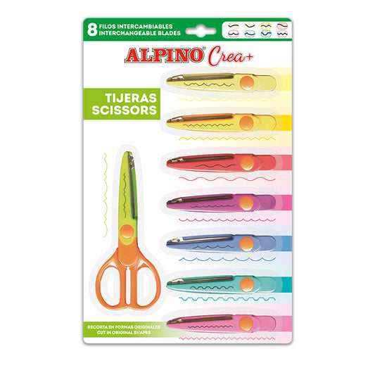 10 - ALPINO CREA TIJERAS 1 TIJERA 8 RECAMBIOS