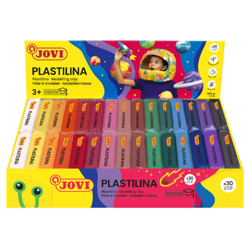 7.1 - PLASTILINA JOVI 50G - PACK 30 (2U X 15 COLORES)