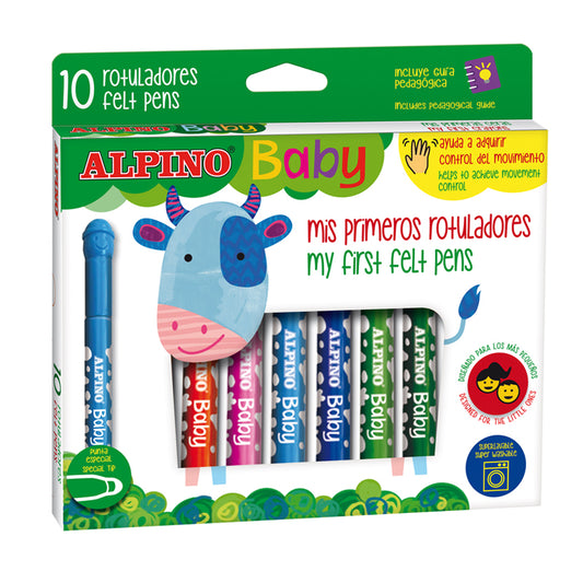 1 - ROTULADORES ALPINO BABY - PACK 10
