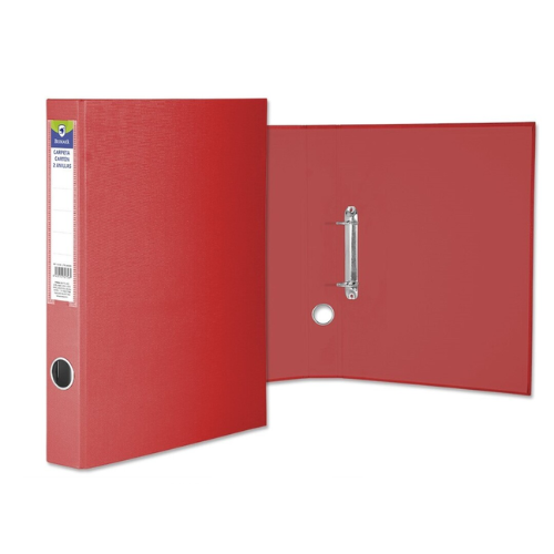 5.7 - CARPETA CARTON 2 ANILLAS ROJA