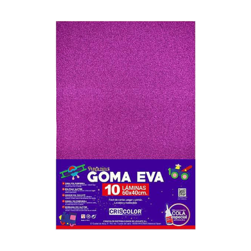 5.5 - GOMAEVA PURPURINA LILA, PACK 10 UNIDADES, 60X40CM