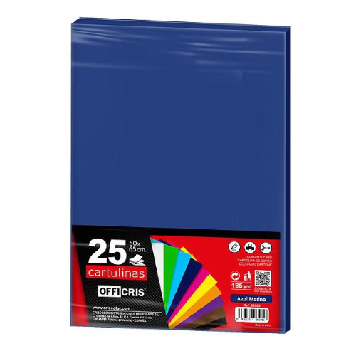 1.1 - CARTULINAS AZUL PACK 25 UNIDS - 50X65CM