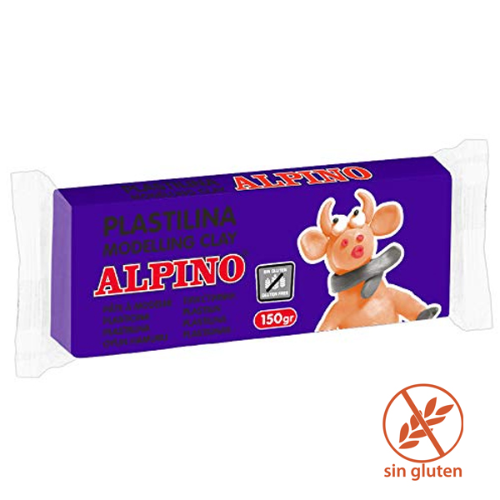 9.9 - PLASTILINA ALPINO 150GR VIOLEEA - 1 UNIDAD