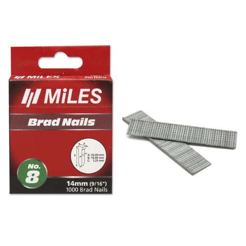 8 - CAJA CLAVOS N8 -14MM-PACK 1000