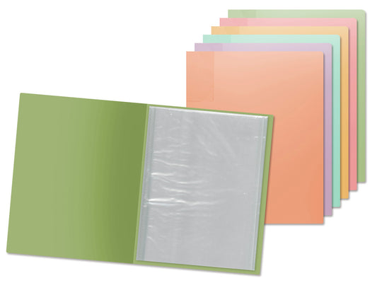 1.7 - CARPETA FUNDAS PASTEL 10 FUNDAS
