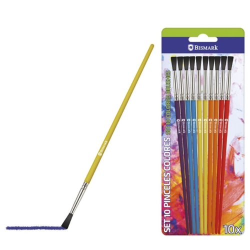 7.20 - PINCELES COLORES - PACK 10