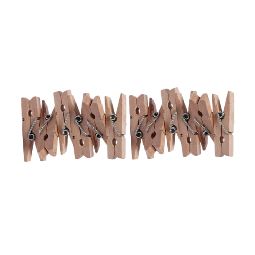 2 - PACK 18 PINZAS MADERA 30 MM