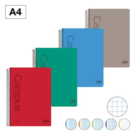 1.41 - LIBRETA A4 CUADROS COLORES VERDE