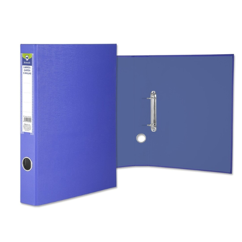 5.2 - CARPETA CARTON 2 ANILLAS AZUL