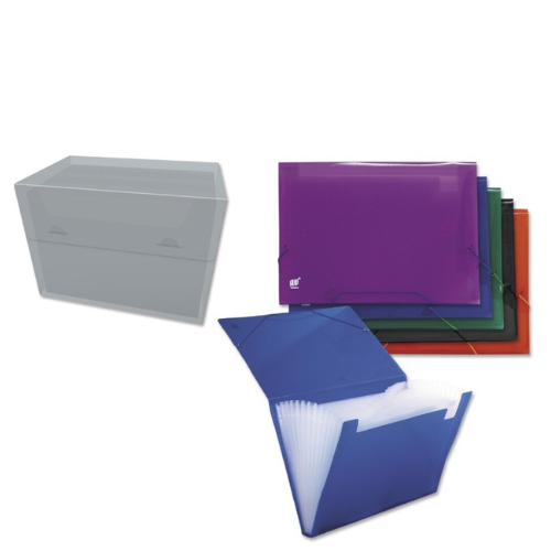 8.5 - CARPETA CLASIFICADORA 12 COMPARTIMENTOS CON GOMAS