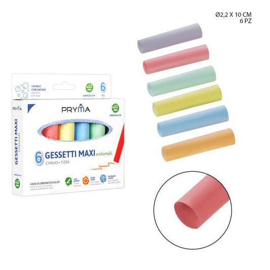 3 - PACK TIZA GRANDE COLOR - PACK 6