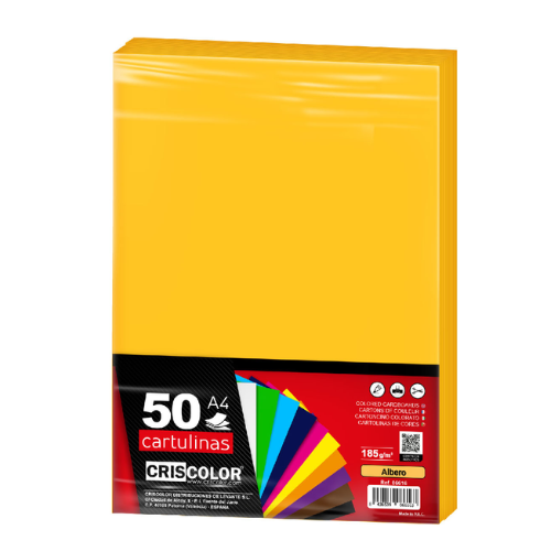 2.1 - CARTULINAS ALBERO PACK 50 UNIDS - A4