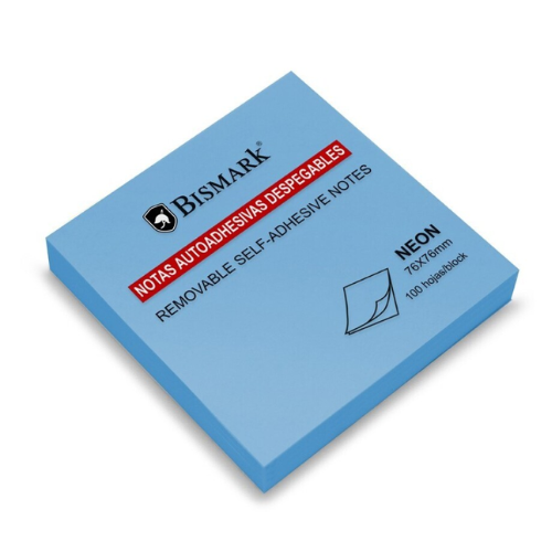 2.6 - POST-IT ADHESIVO AZUL 76X76MM - PACK 100