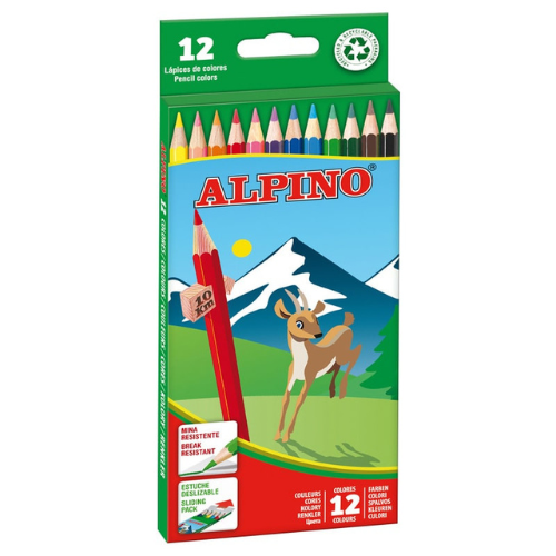 1. 0 - LÁPICES MADERA ALPINO - PACK 12