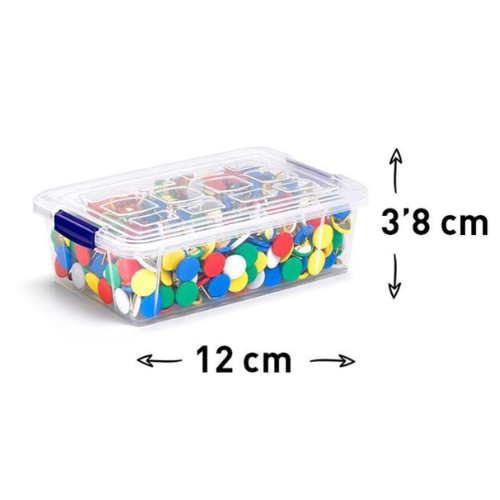 1 - CAJA PLÁSTICO TRANSPARENTE 200ML