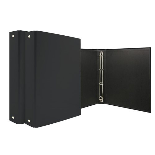 5.13 - CARPETA CARTON 4 ANILLAS NEGRA - PACK 2 UDS