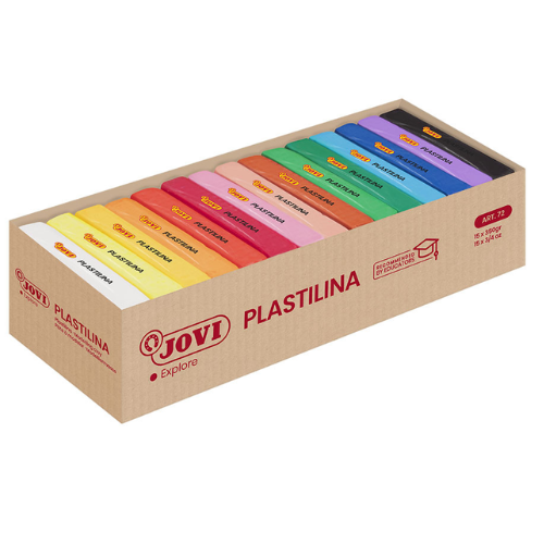 25 - PLASTILINA 350G COLORES SURTIDOS - PACK 15 PASTILLAS